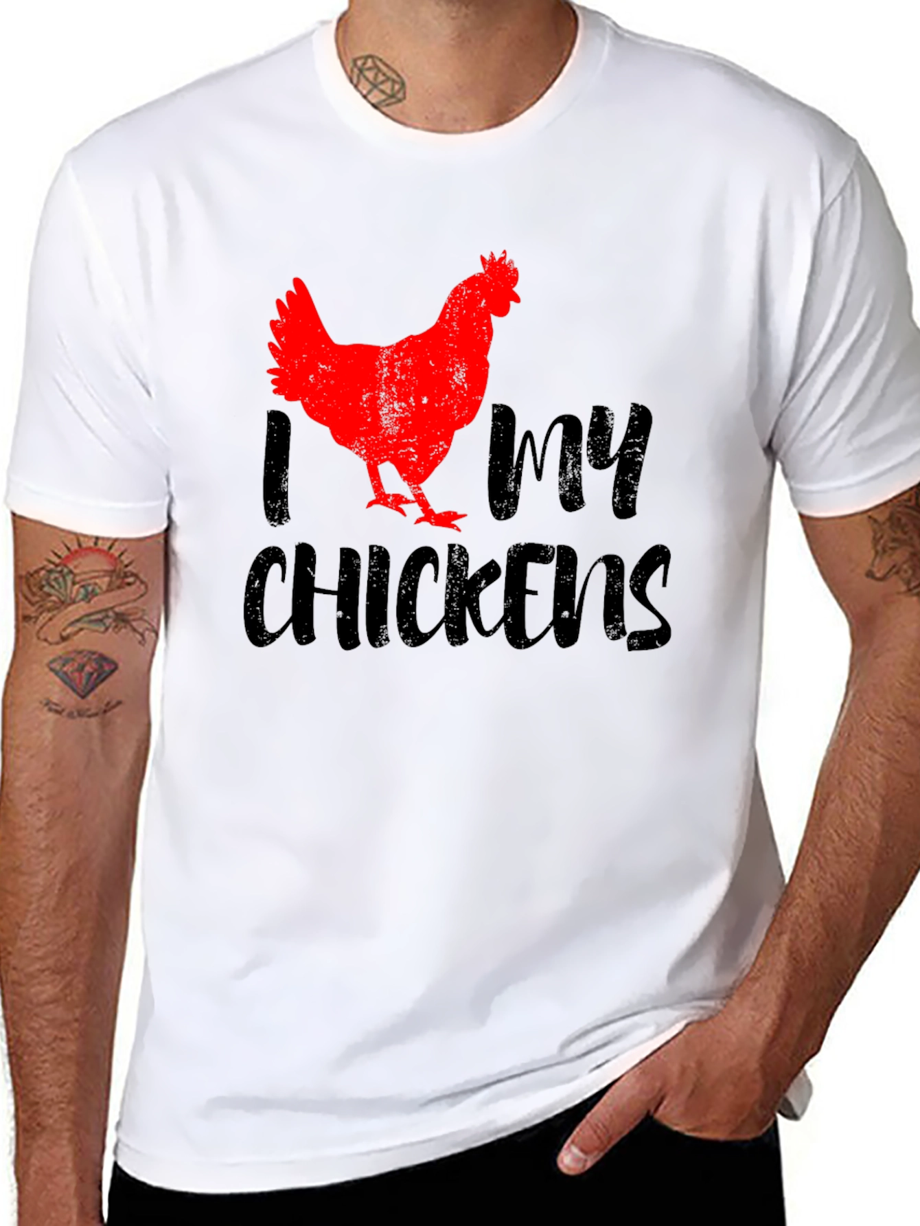 I Love My Chickens Graphic T-Shirt