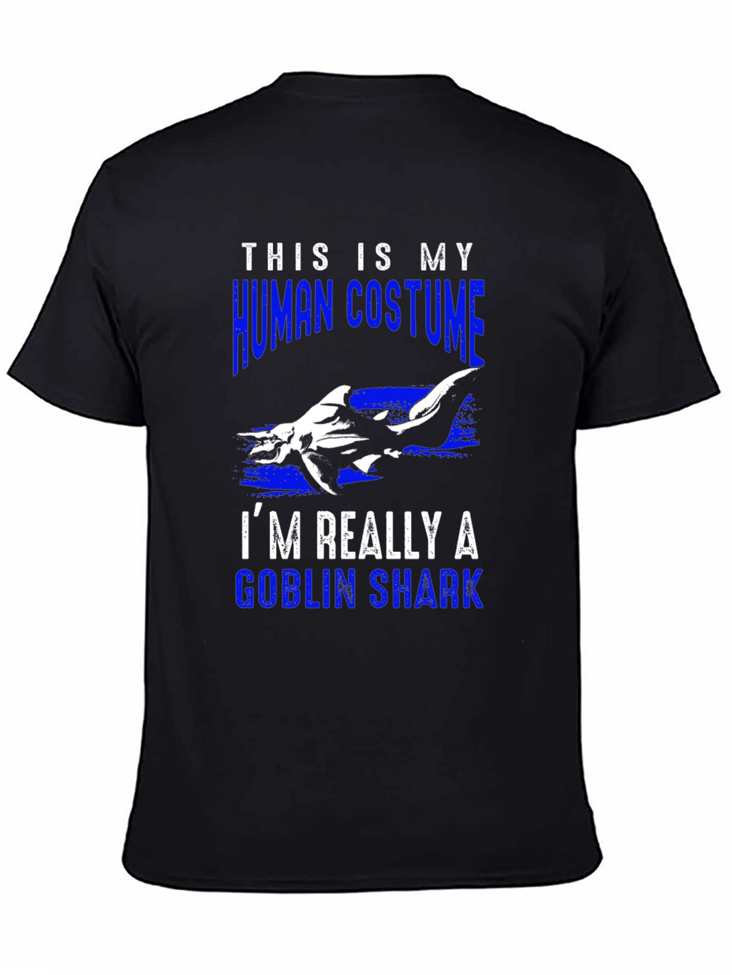 Human Costume Goblin Shark T-Shirt Funny Halloween