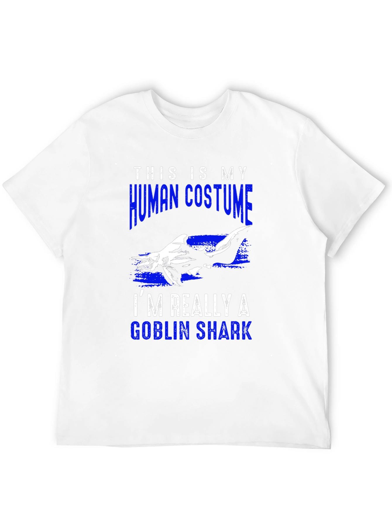 Human Costume Goblin Shark T-Shirt Funny Halloween