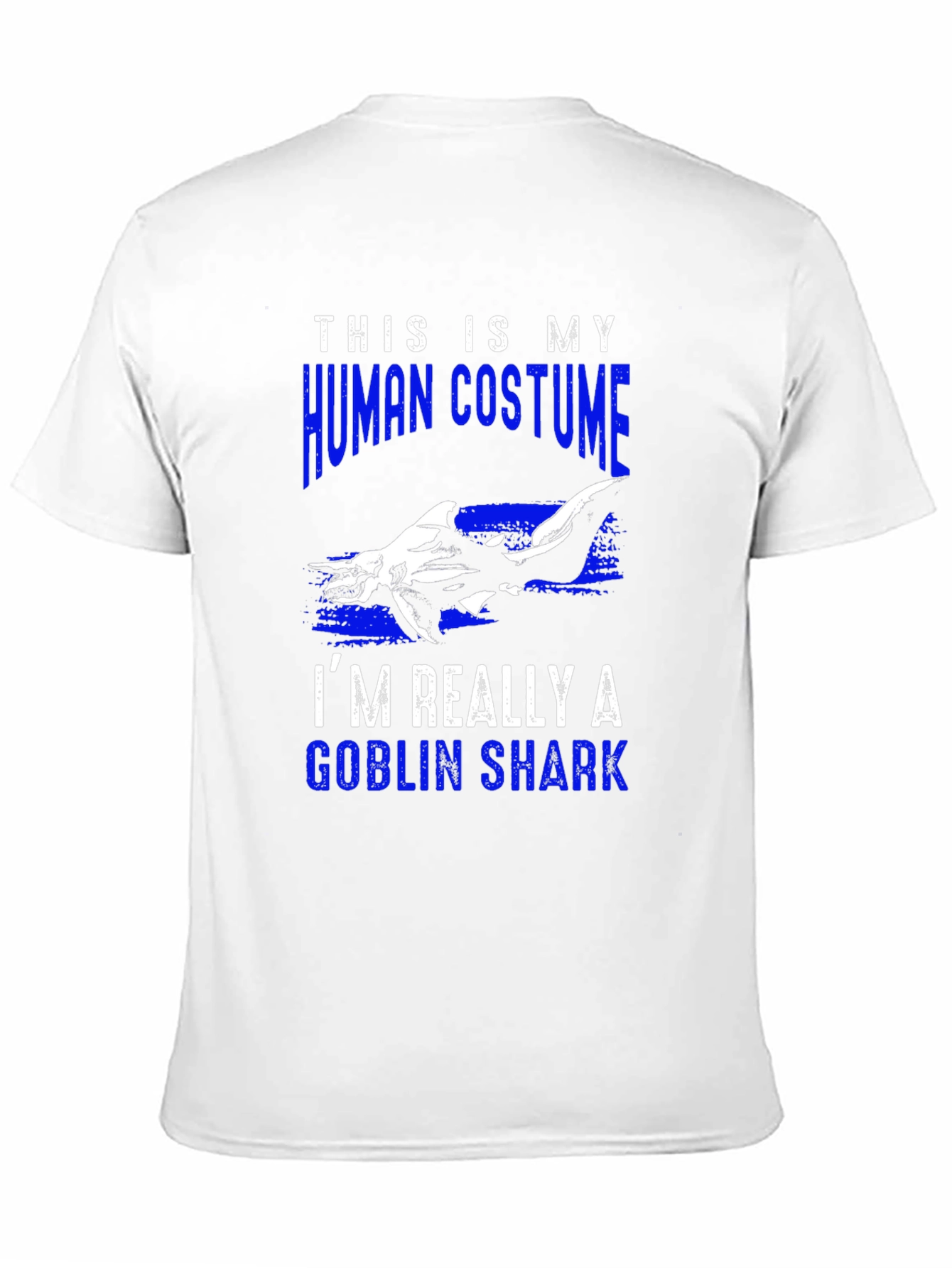 Human Costume Goblin Shark T-Shirt Funny Halloween