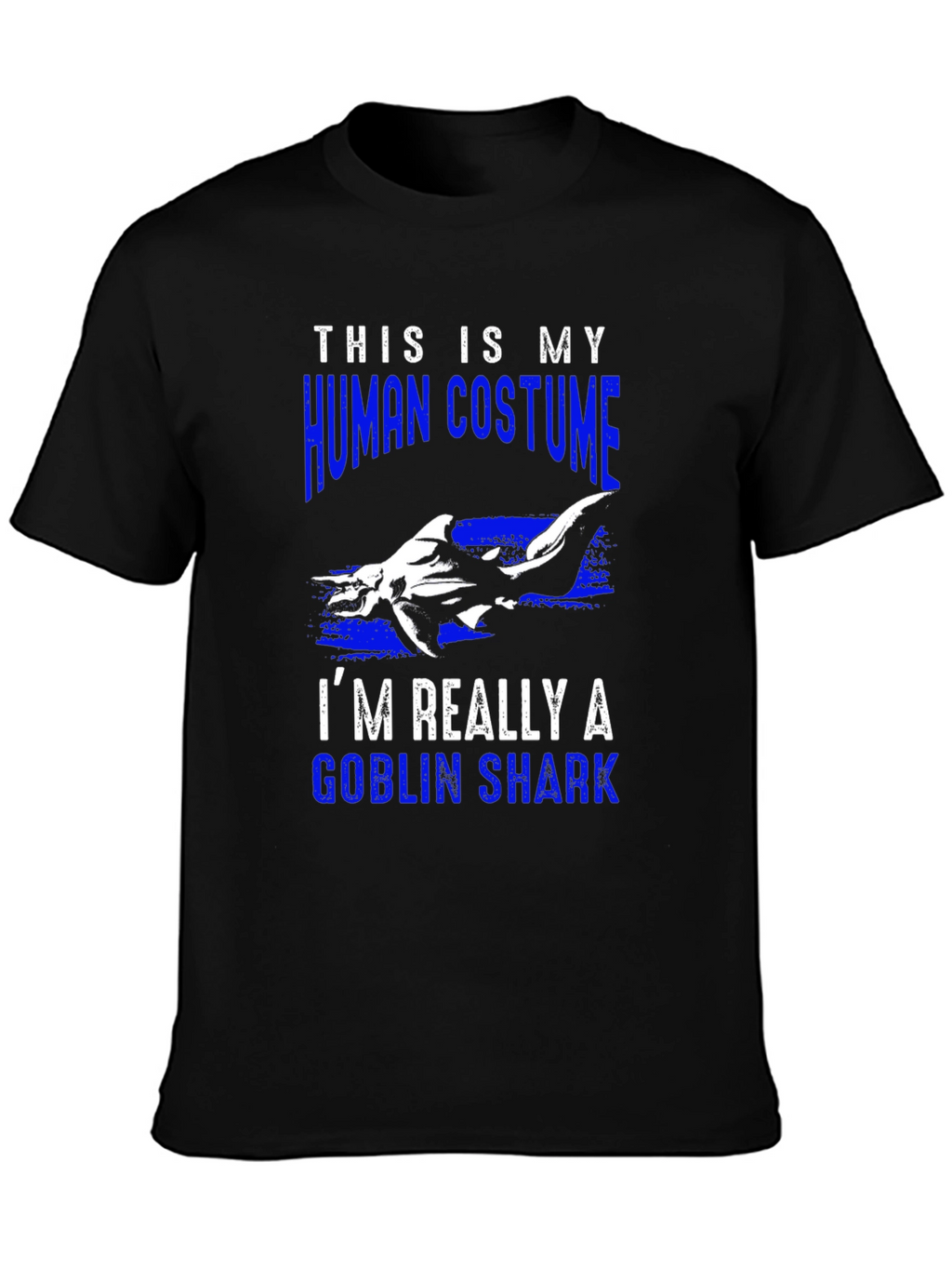 Human Costume Goblin Shark T-Shirt Funny Halloween