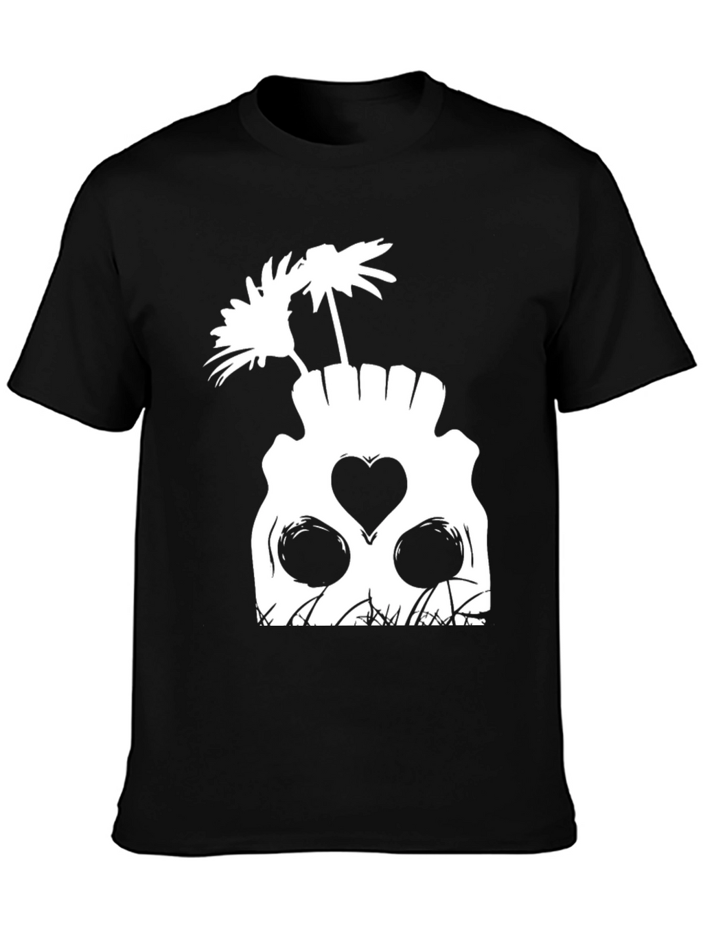 Skull & Flowers Graphic Tee