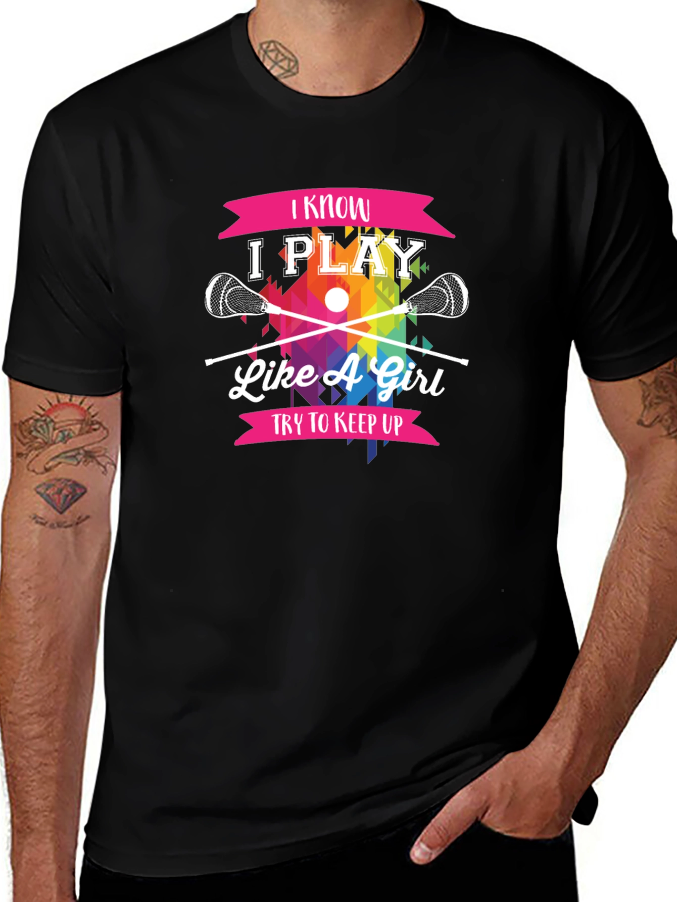 I Know I Play Like A Girl Lacrosse T-Shirt