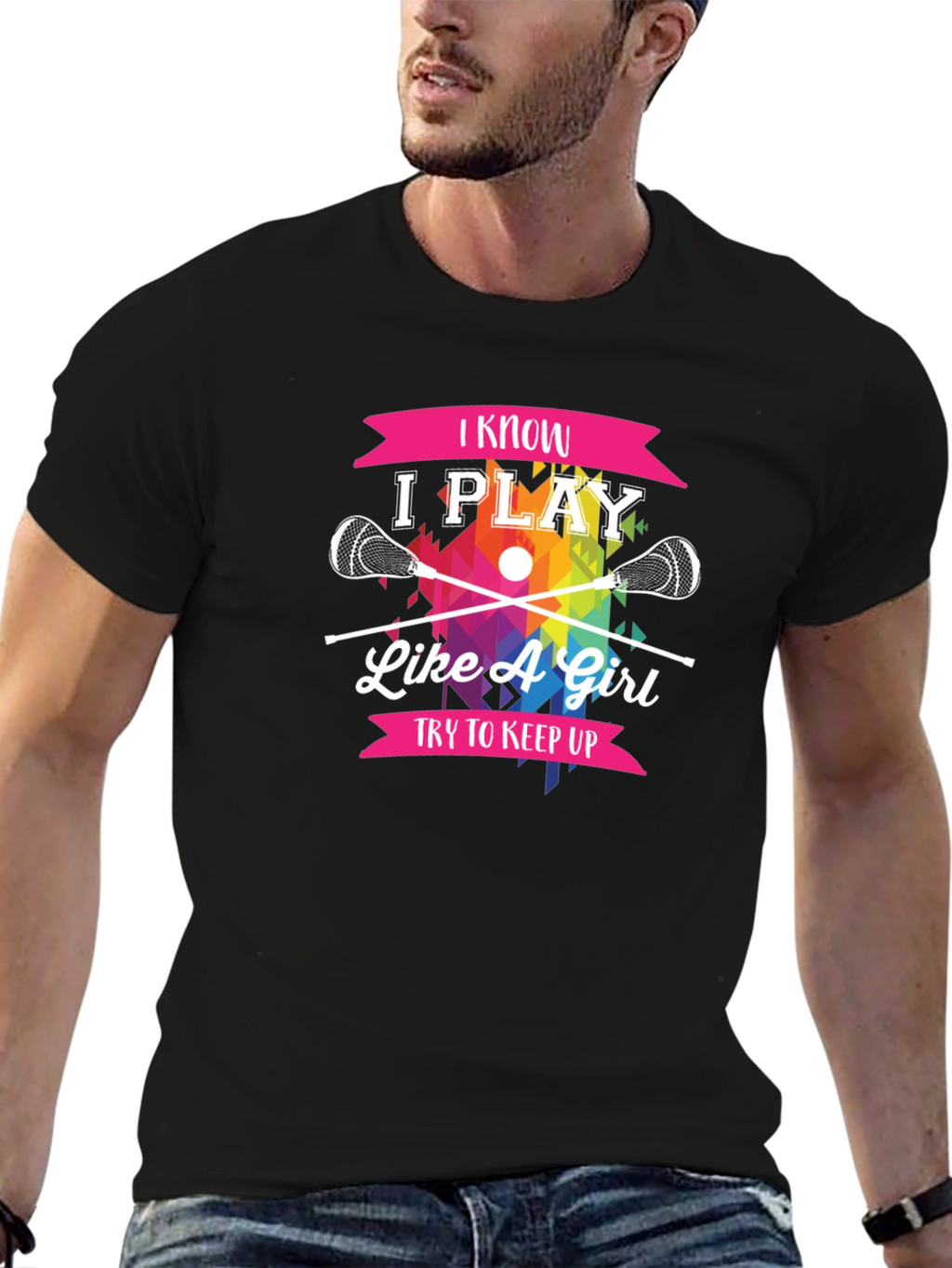 I Know I Play Like A Girl Lacrosse T-Shirt