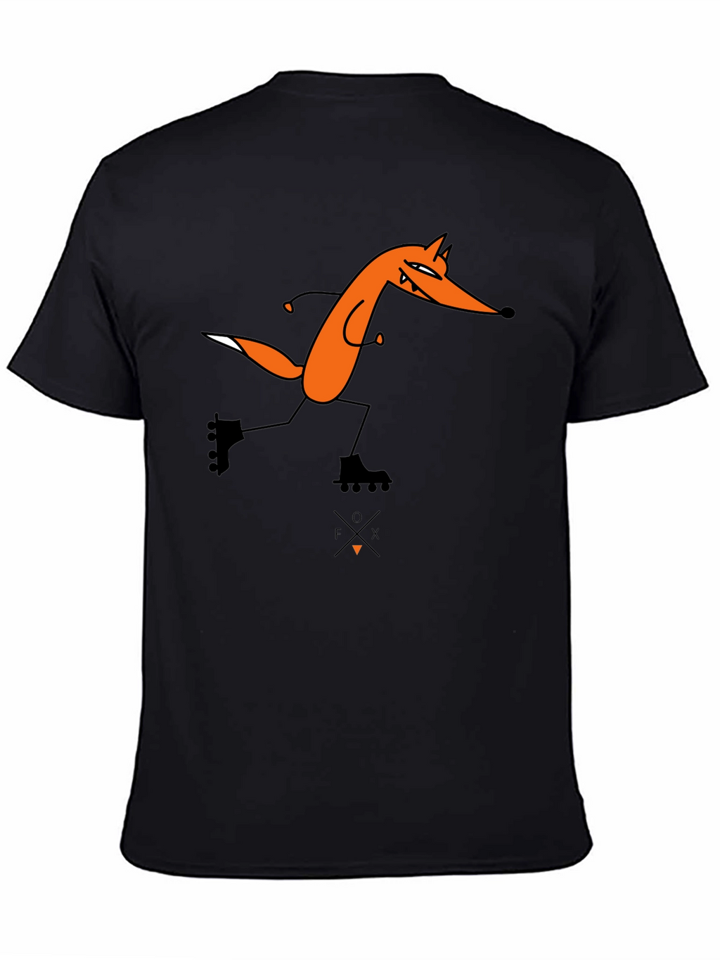 Funny Fox Roller Skating Graphic Tee