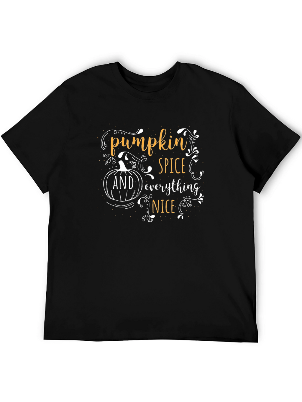 Pumpkin Spice Everything Nice Black T-Shirt