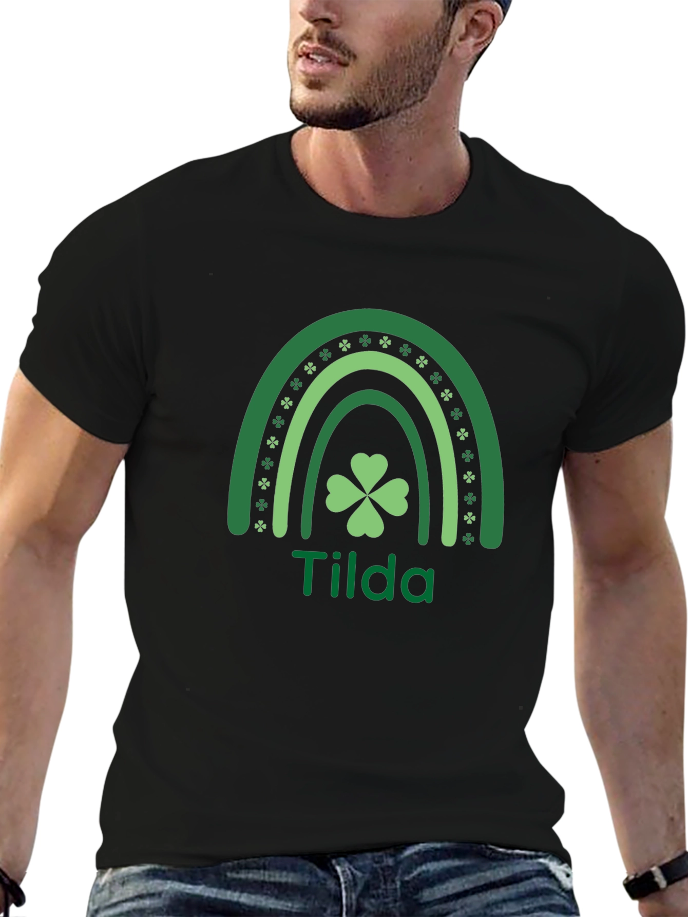 Tilda St. Patricks Day Clover Rainbow T-Shirt
