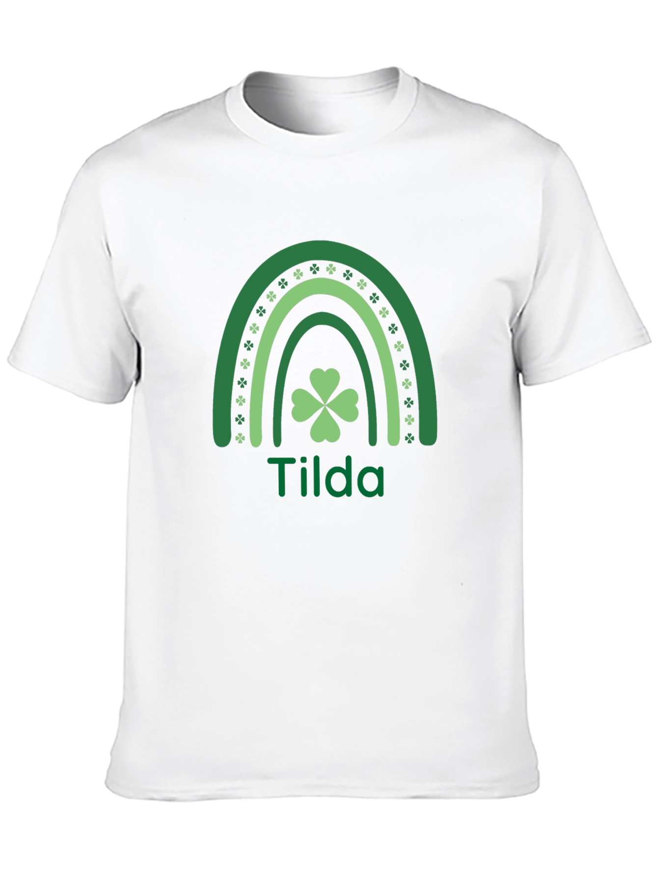 Tilda St. Patricks Day Clover Rainbow T-Shirt