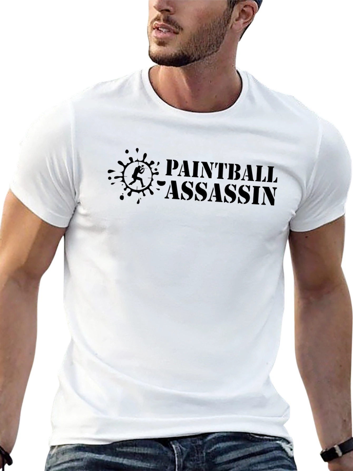 Paintball Assassin Black T-Shirt