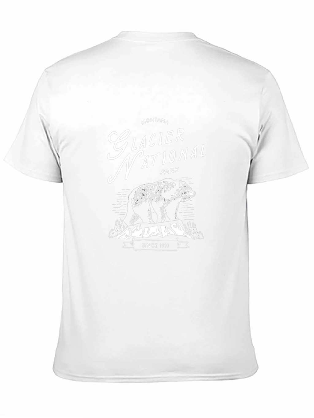 Montana Glacier National Park Bear Black T-Shirt