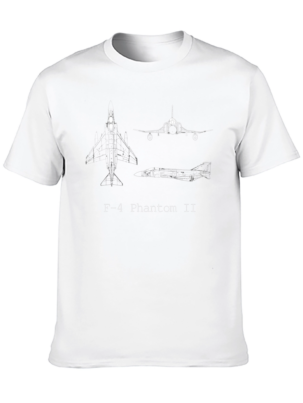 F-4 Phantom II Blueprint T-Shirt - Classic Jet Tee
