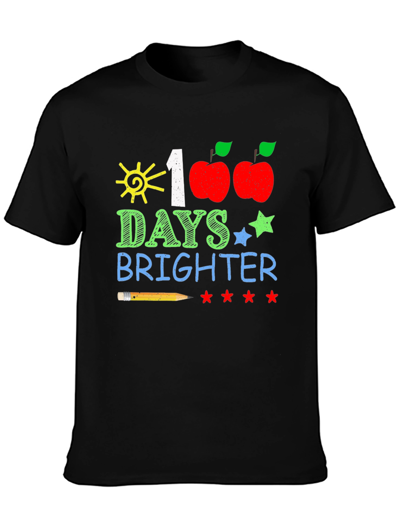 100 Days Brighter T-Shirt Teacher/Student Apparel