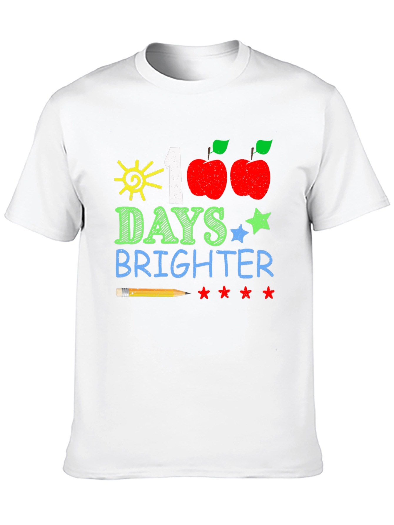 100 Days Brighter T-Shirt Teacher/Student Apparel