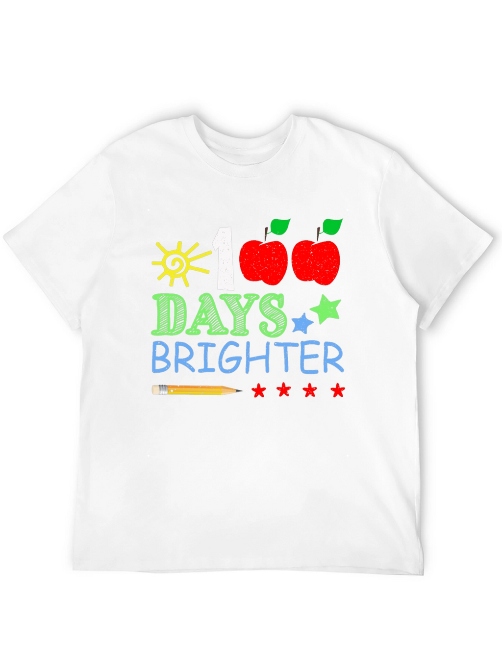 100 Days Brighter T-Shirt Teacher/Student Apparel