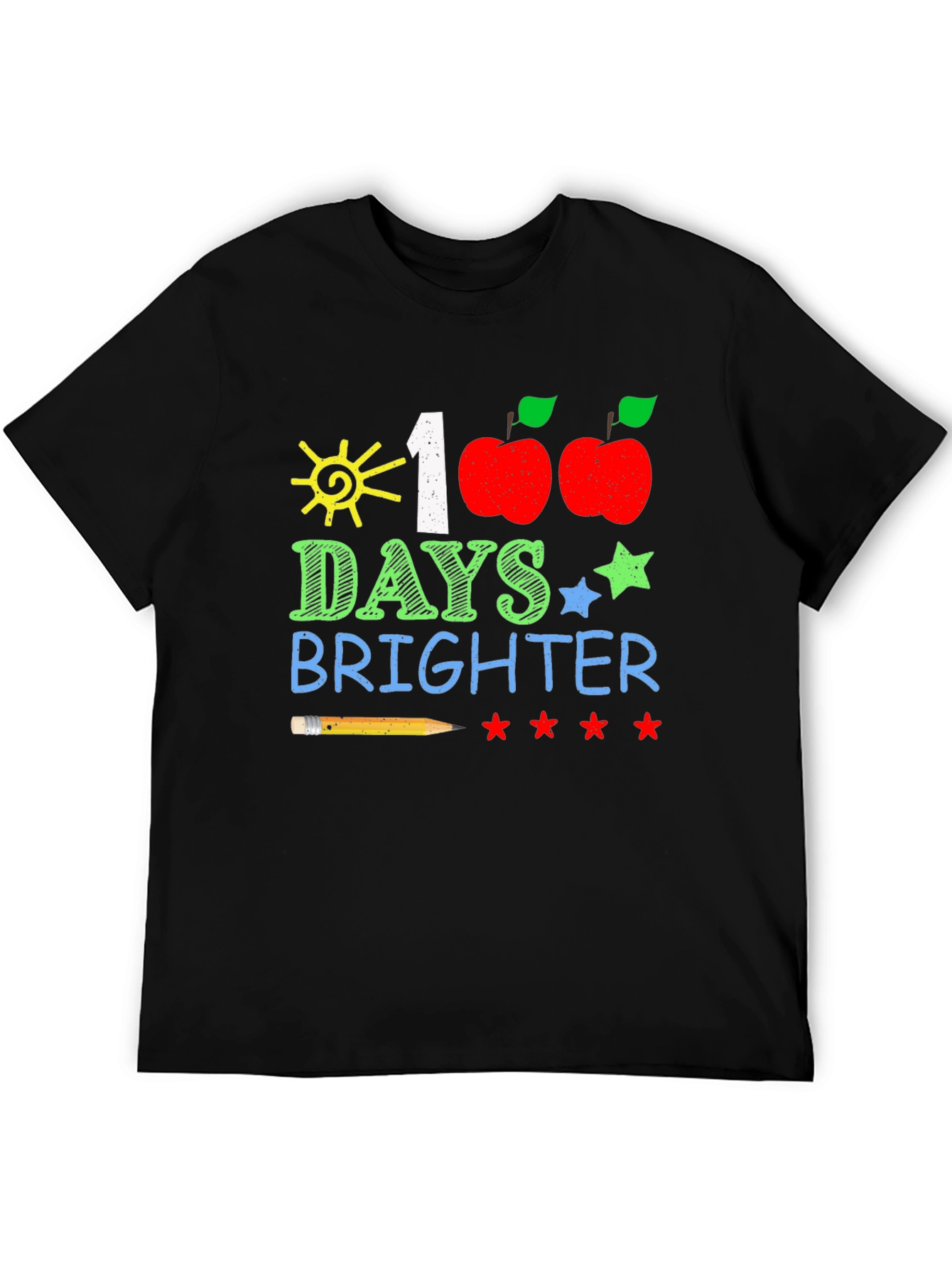 100 Days Brighter T-Shirt Teacher/Student Apparel
