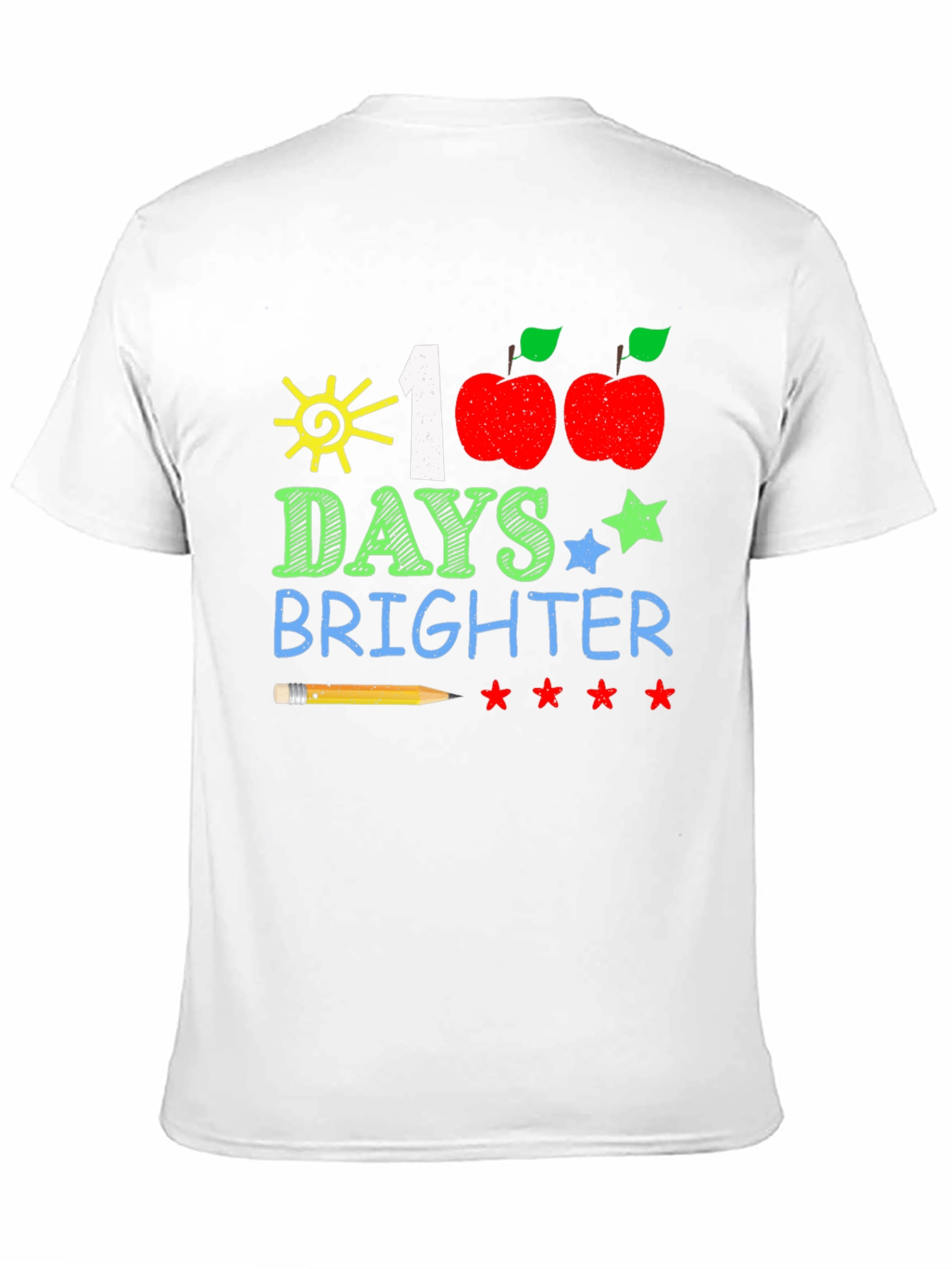 100 Days Brighter T-Shirt Teacher/Student Apparel