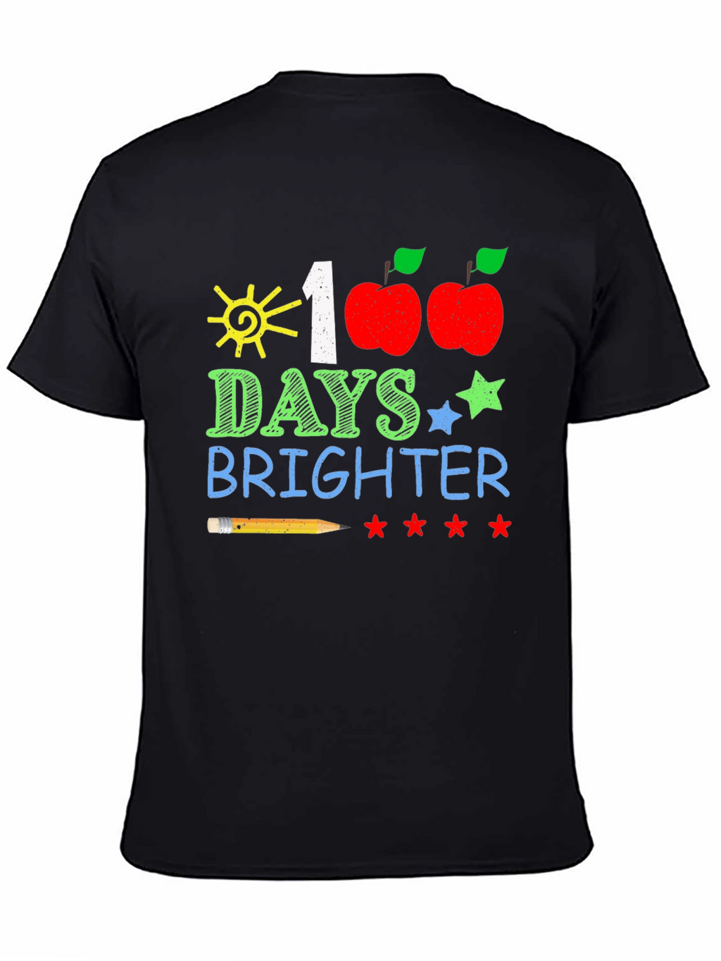 100 Days Brighter T-Shirt Teacher/Student Apparel