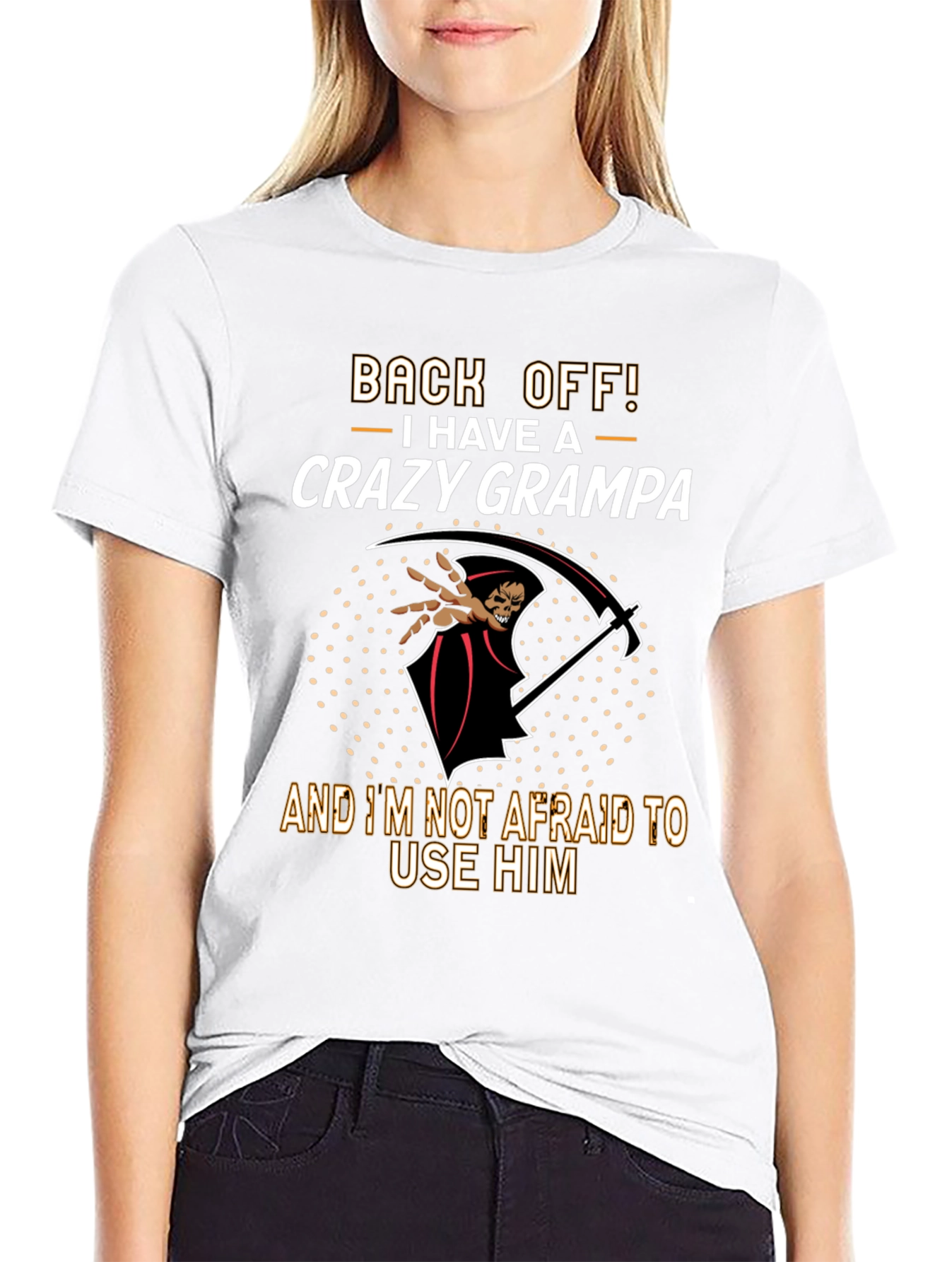 Crazy Grampa T-Shirt: Back Off!