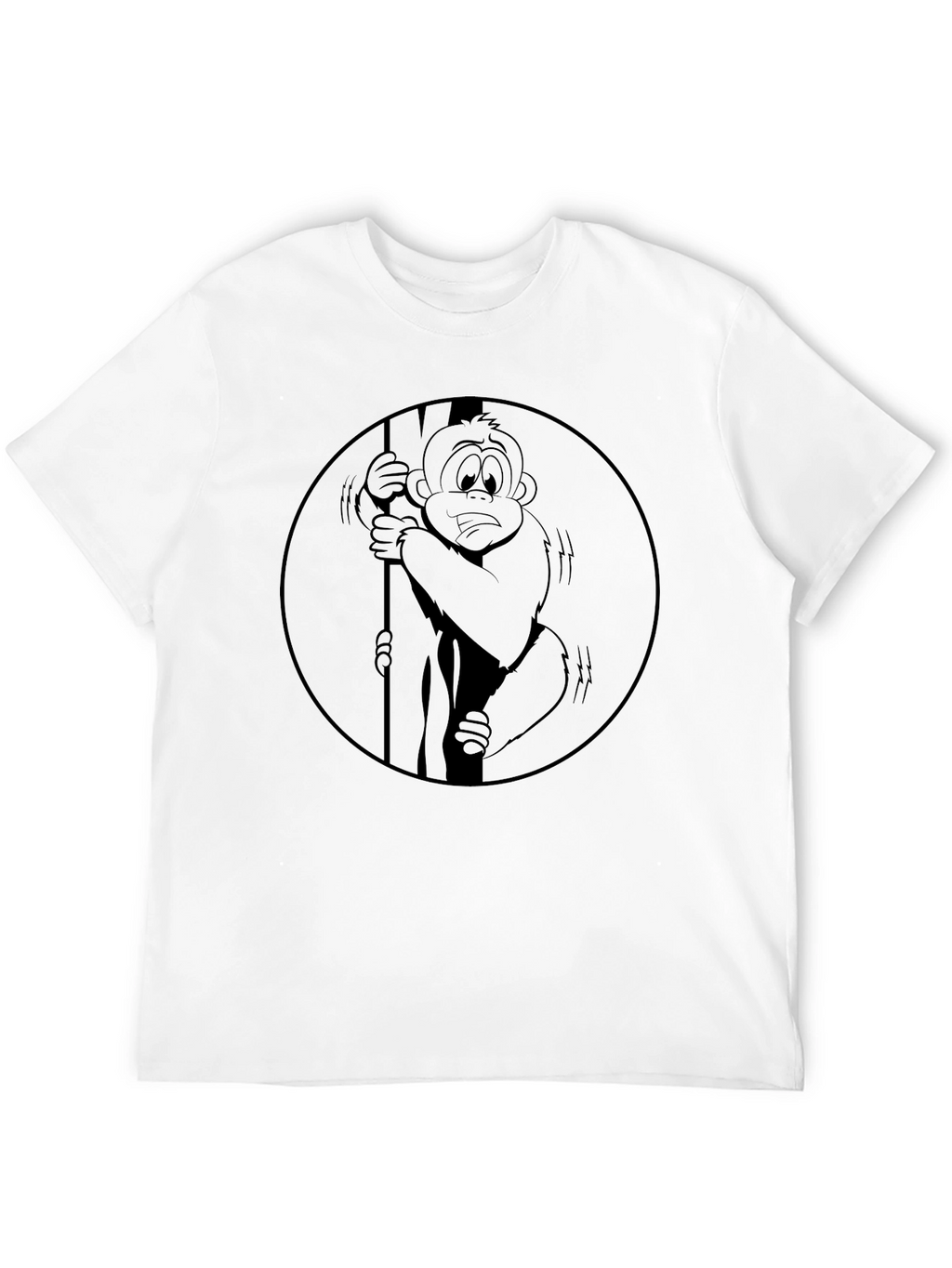 Monkey in Circle Graphic Tee