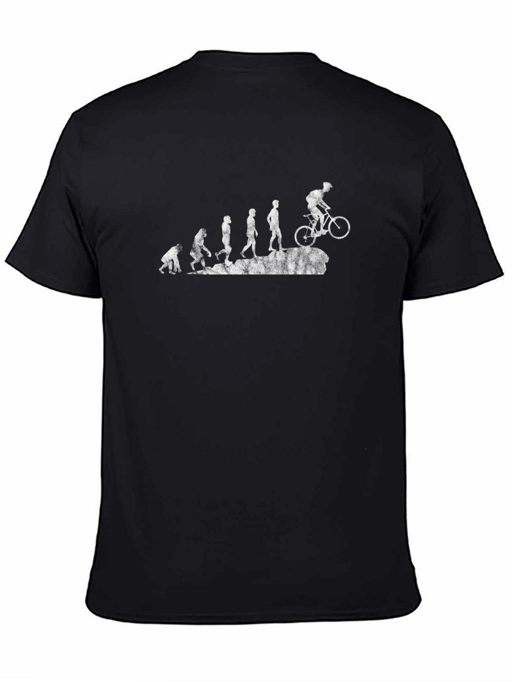 Evolution of Cyclist Black Graphic Tee