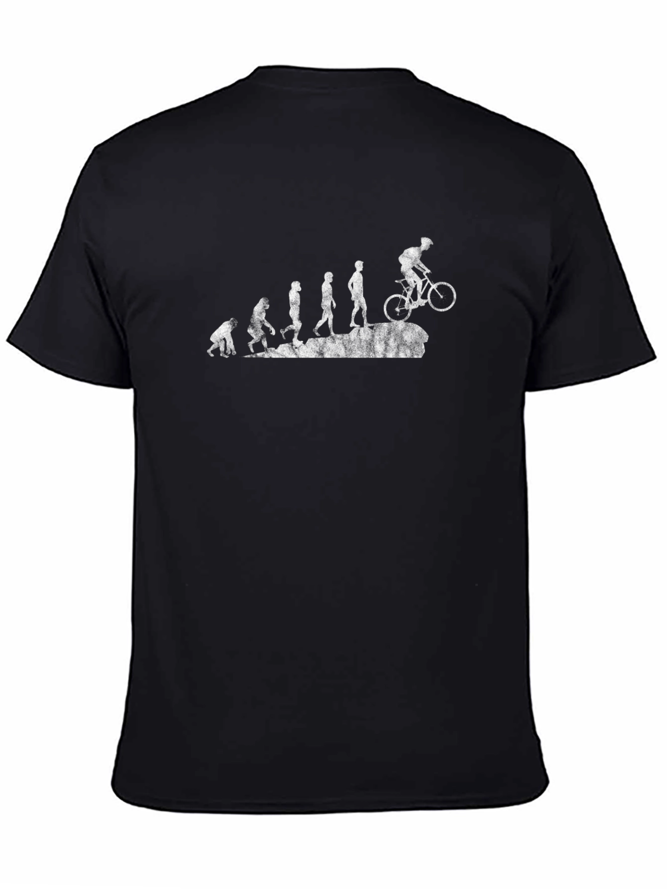 Evolution of Cyclist Black Graphic Tee