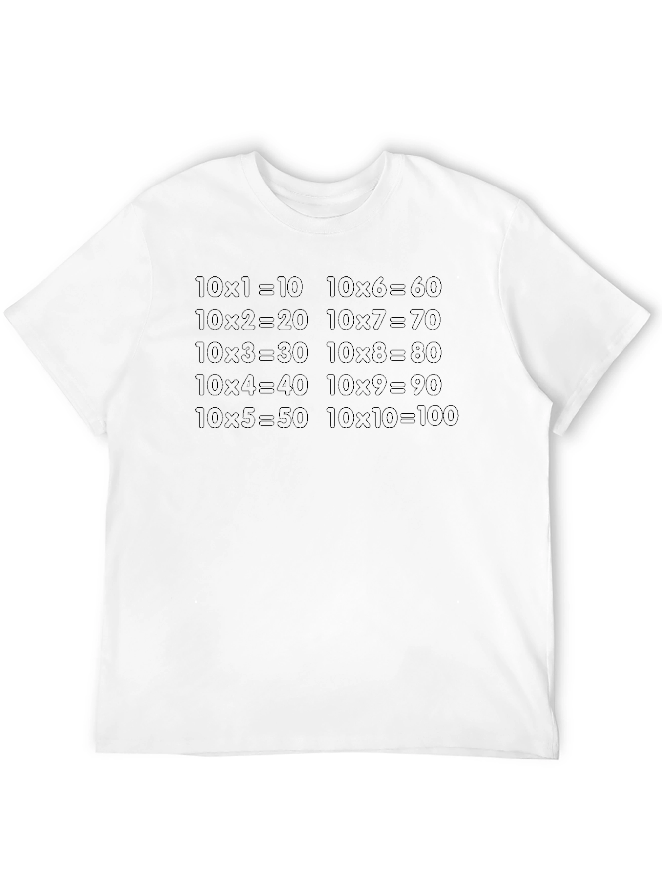 Math Times Tables T-Shirt - Learn While You Wear!