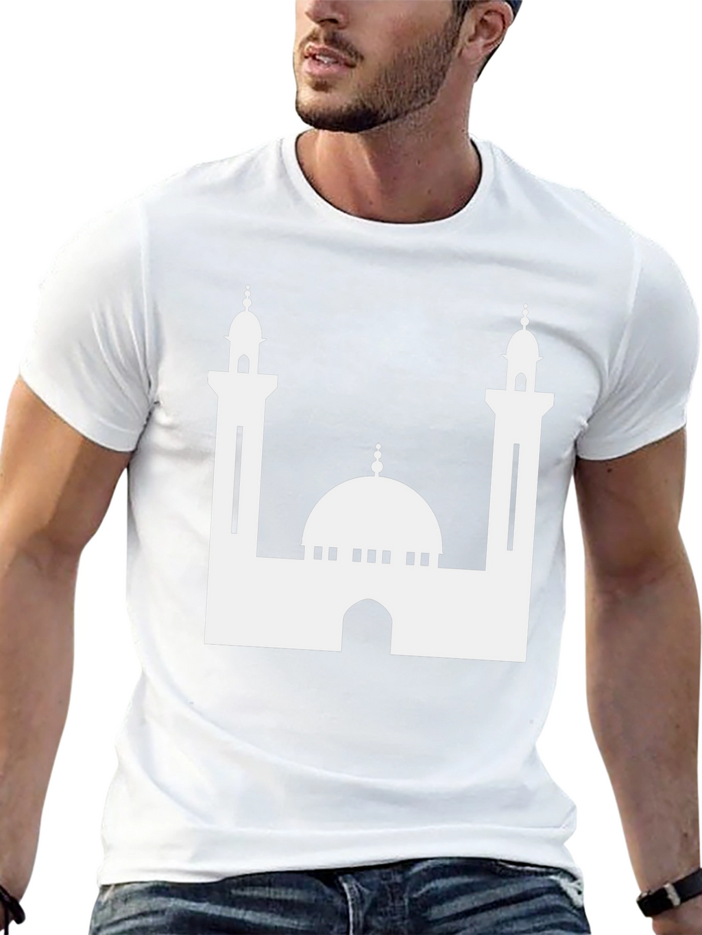 Mosque Graphic Black T-Shirt