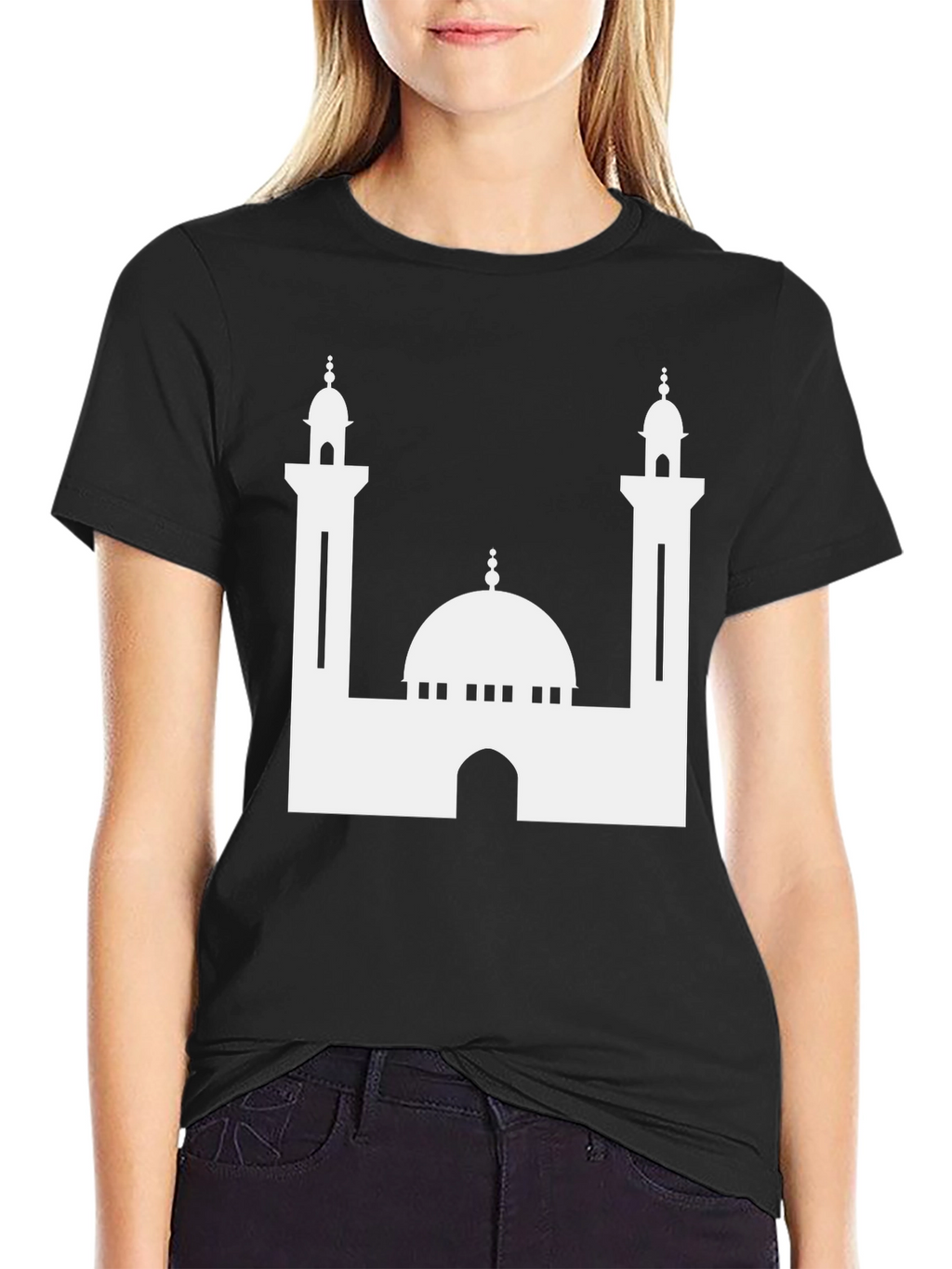 Mosque Graphic Black T-Shirt