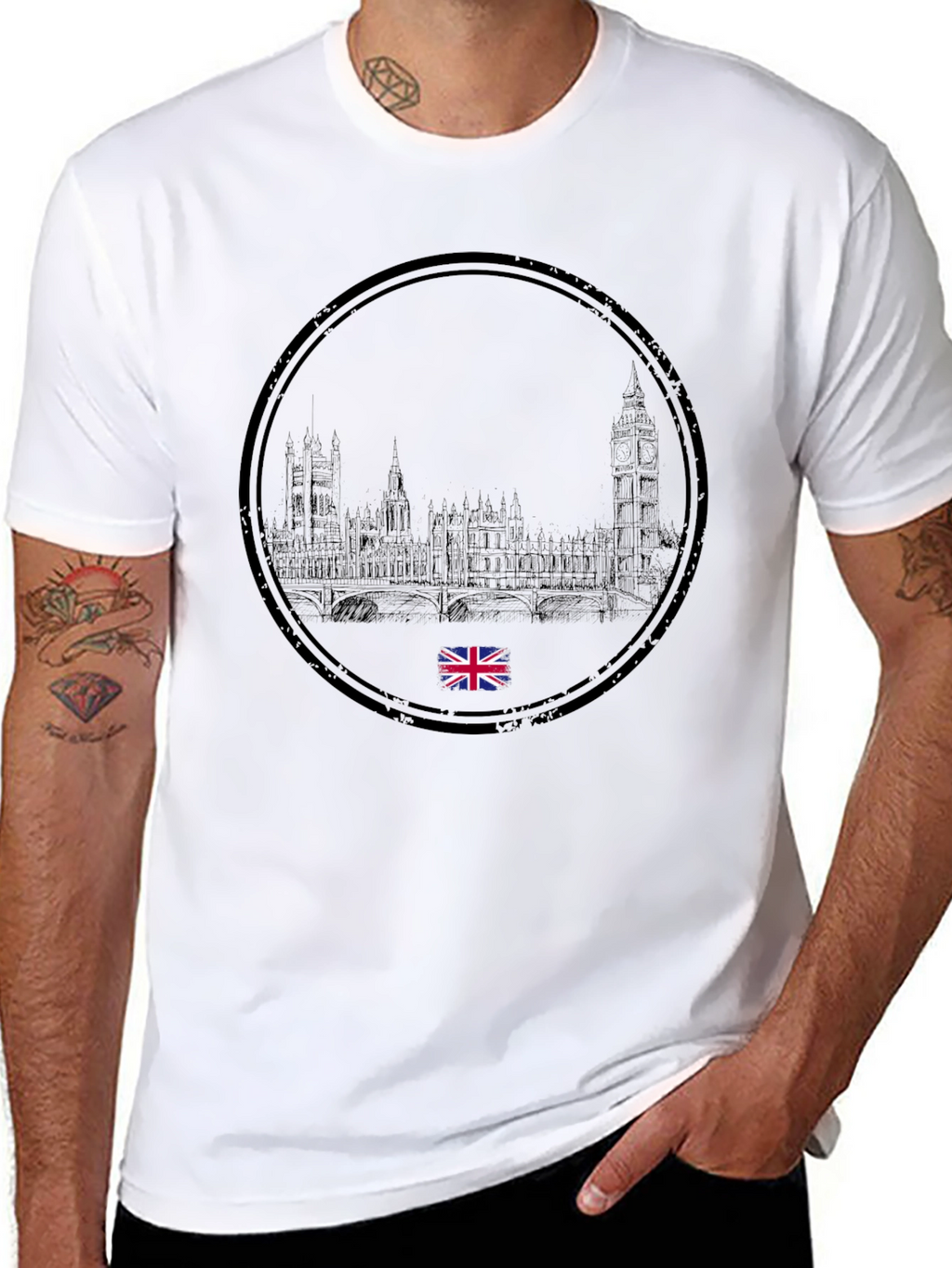 London Skyline T-Shirt - Black
