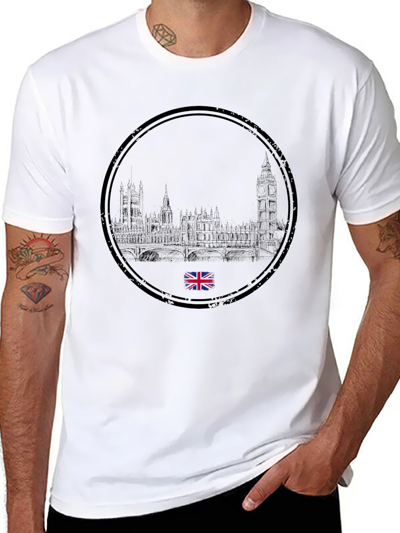 London Skyline T-Shirt - Black