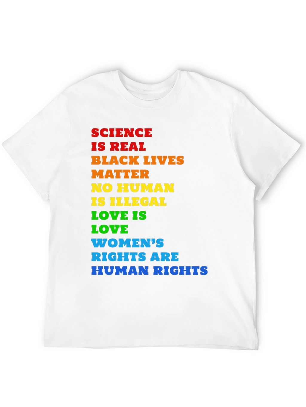 Equality T-Shirt: Science BLM Human Rights
