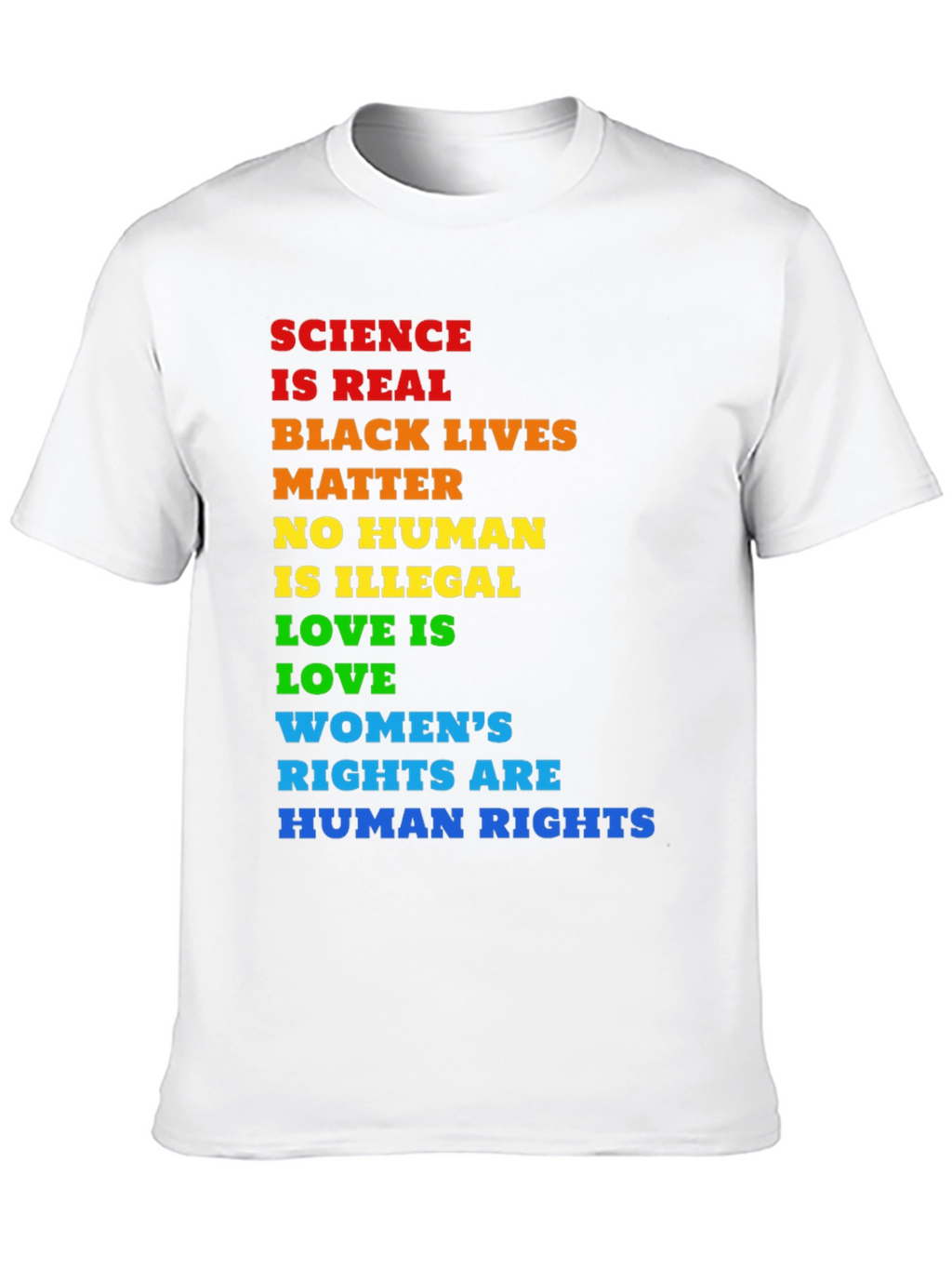 Equality T-Shirt: Science BLM Human Rights