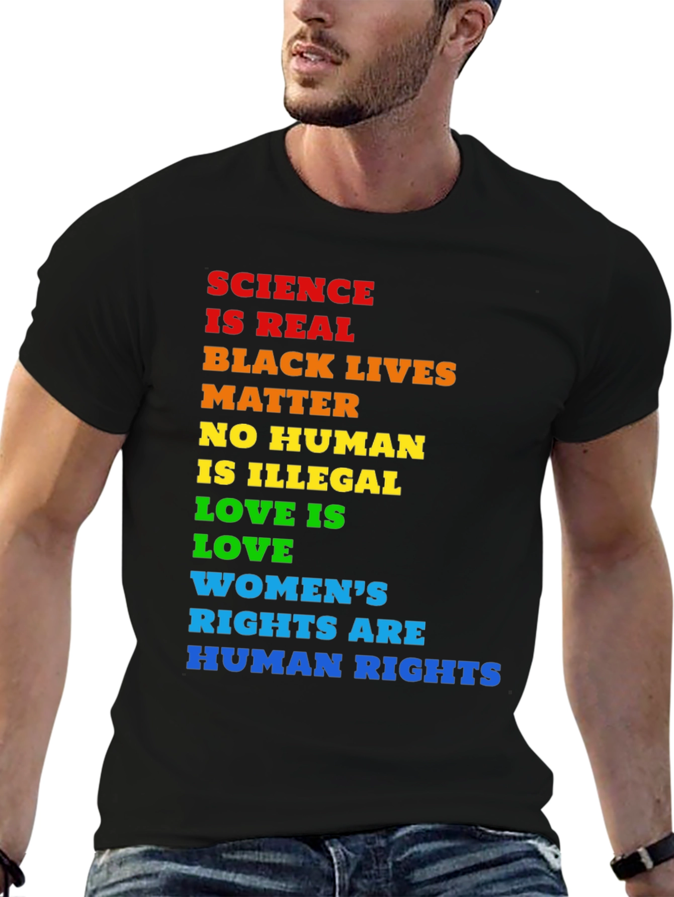 Equality T-Shirt: Science BLM Human Rights