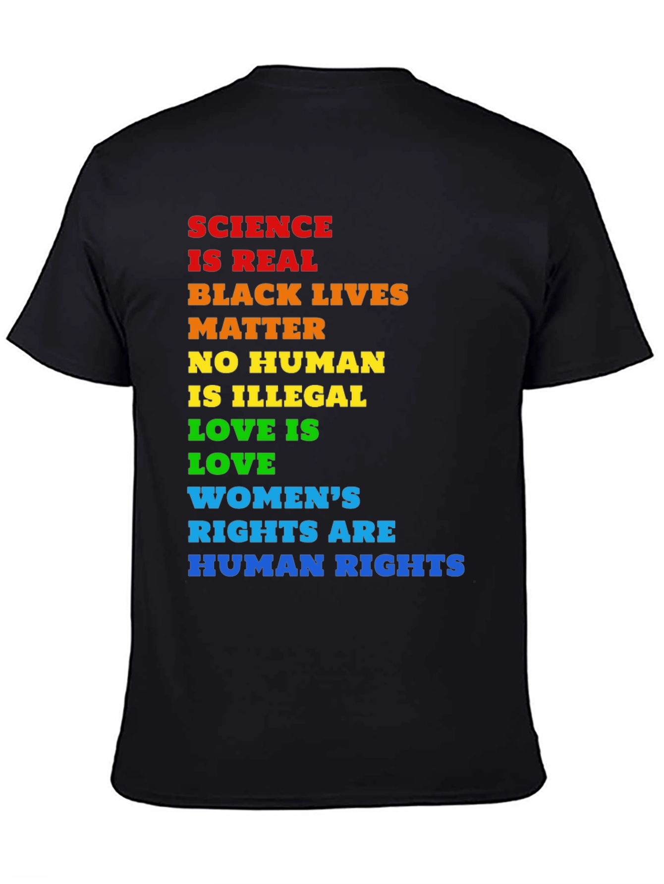 Equality T-Shirt: Science BLM Human Rights
