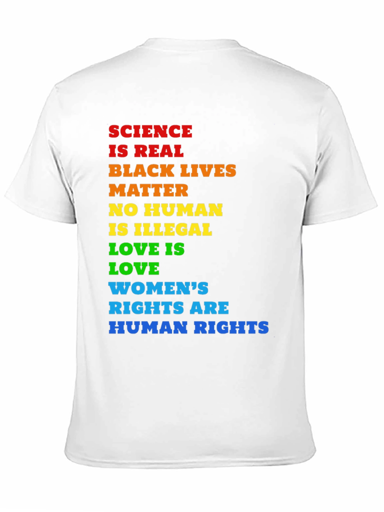 Equality T-Shirt: Science BLM Human Rights