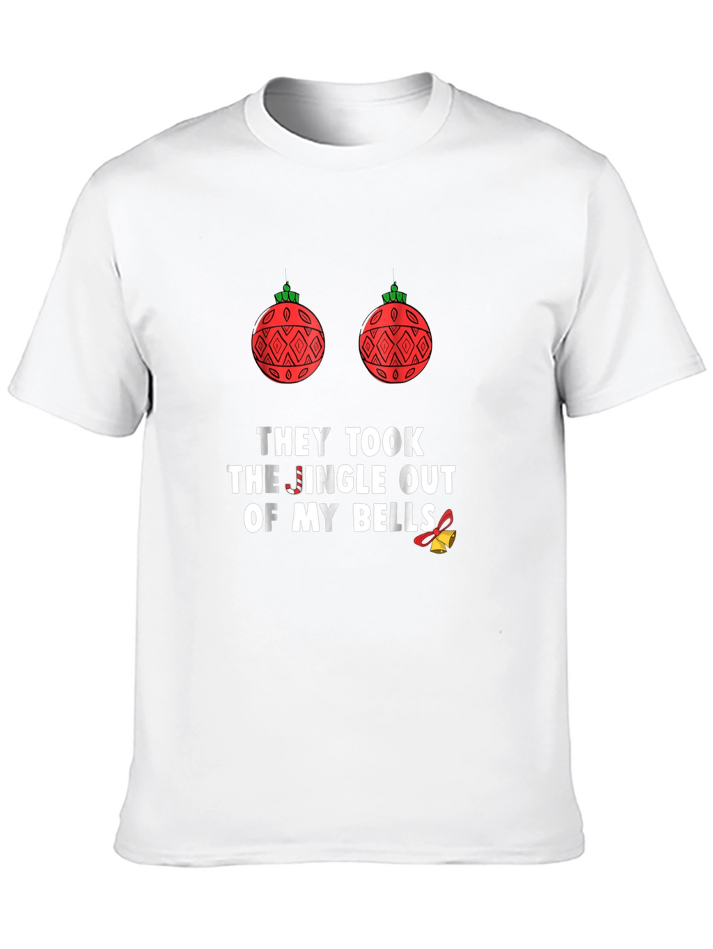Funny Holiday Humor T-Shirt: Jingle Bells Removed