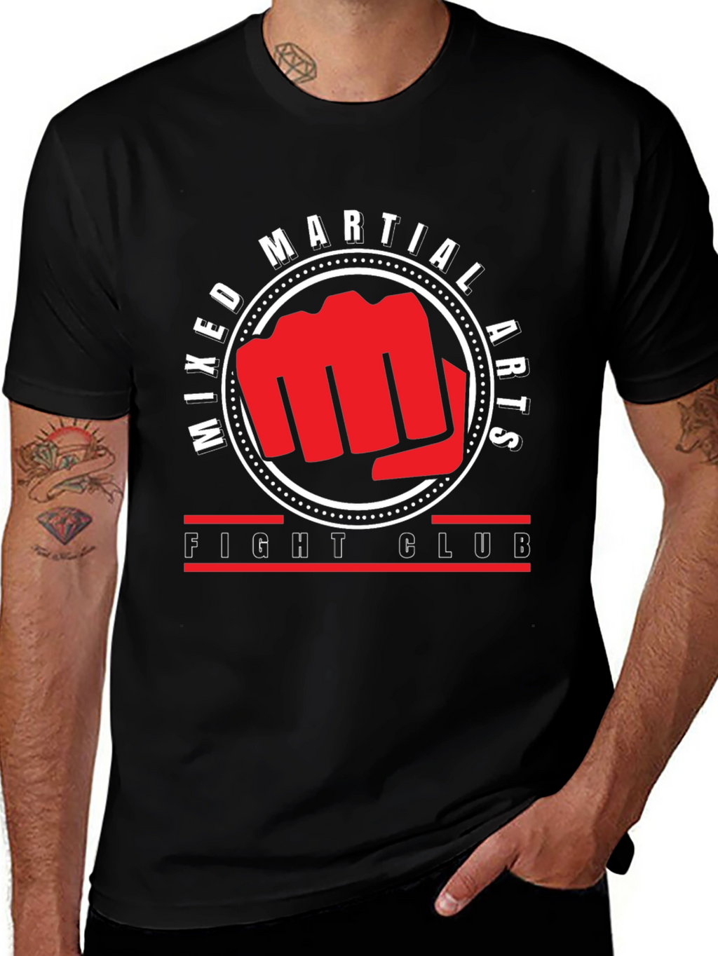Mixed Martial Arts Fight Club Black T-Shirt