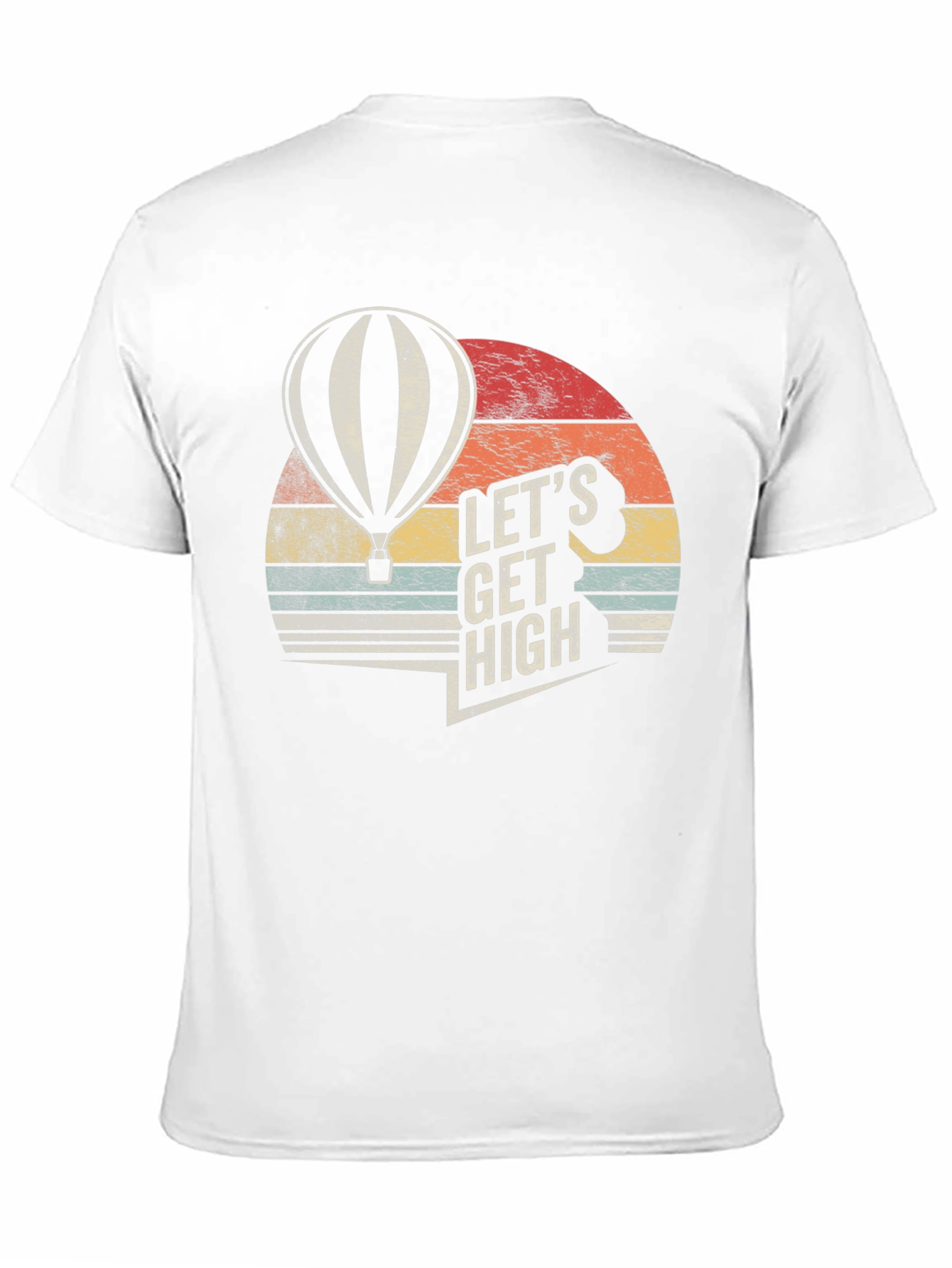 Lets Get High Hot Air Balloon Graphic T-Shirt