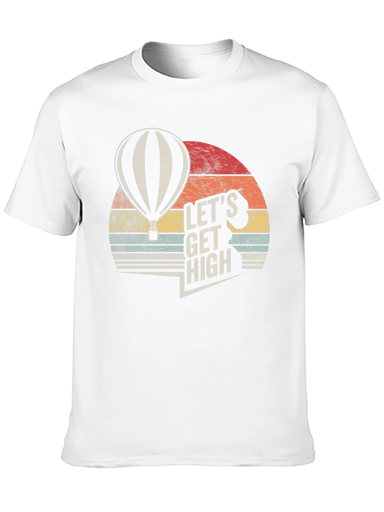 Lets Get High Hot Air Balloon Graphic T-Shirt