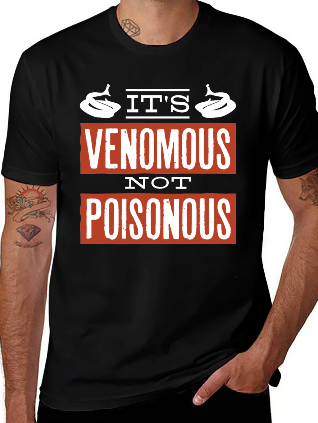 Venomous Not Poisonous Graphic Tee
