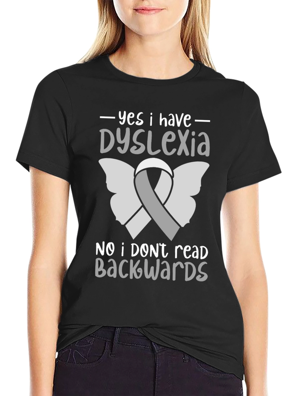 Dyslexia Awareness T-Shirt - Reads Forwards!