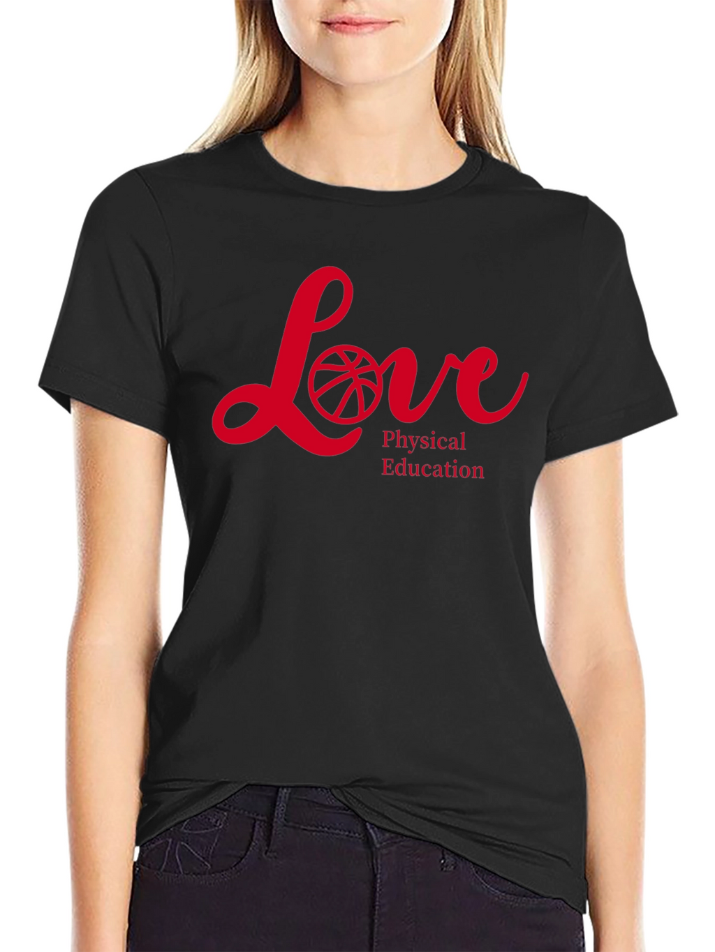 Love Physical Education Black T-Shirt