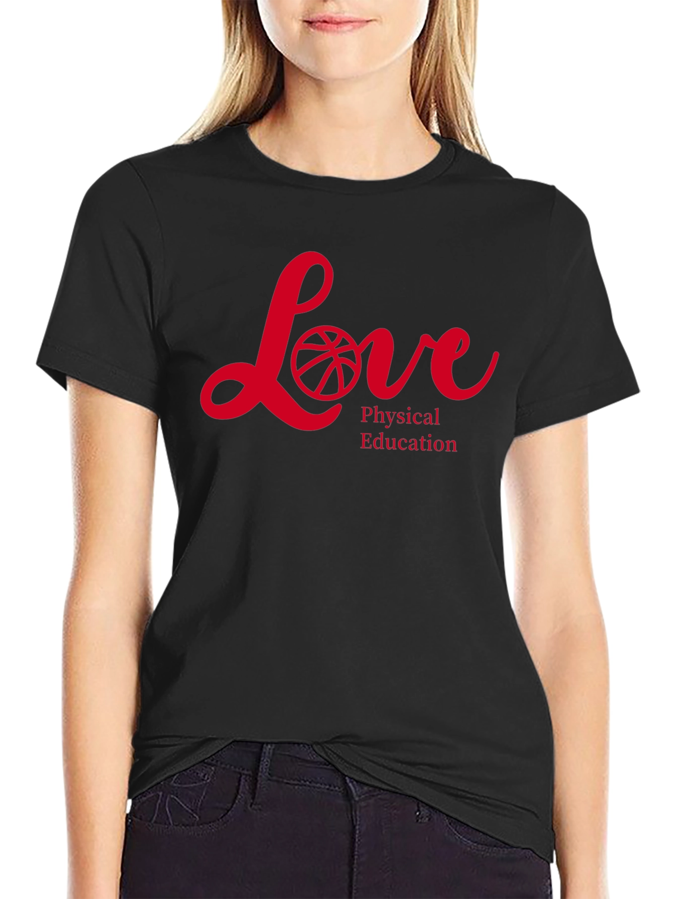 Love Physical Education Black T-Shirt