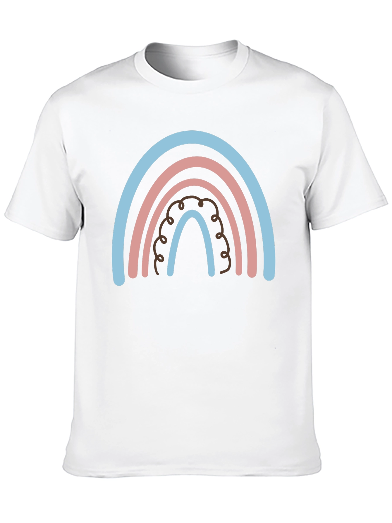 Rainbow Graphic Print Tee - Casual Comfort