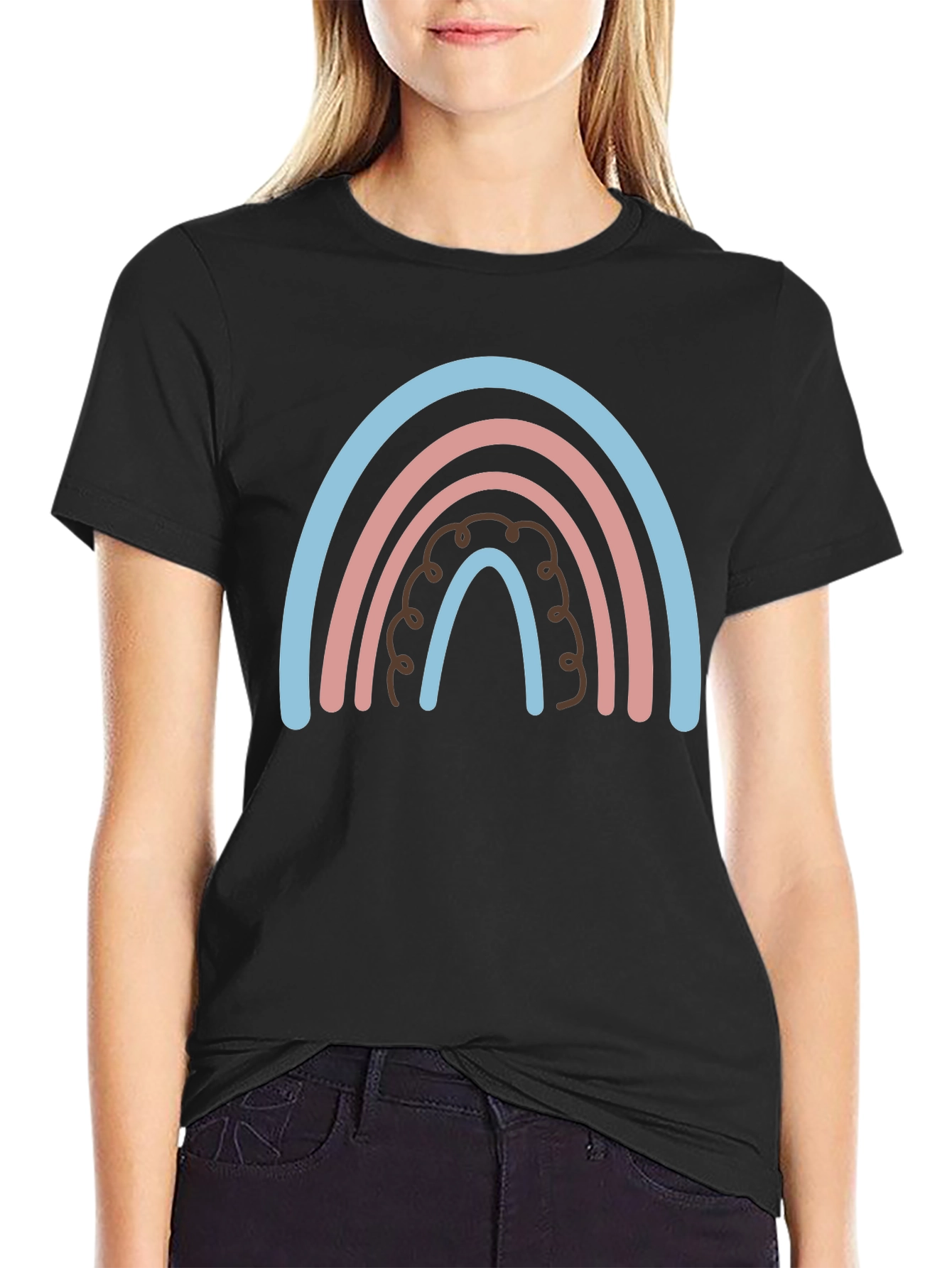 Rainbow Graphic Print Tee - Casual Comfort