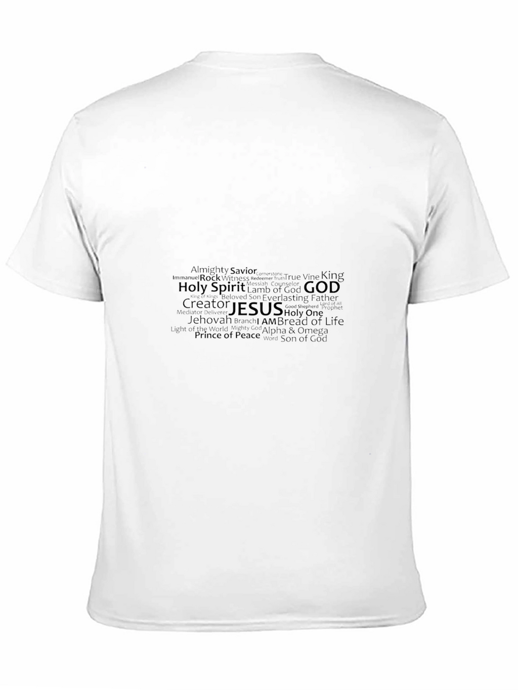 Faith-Inspired Word Art T-Shirt