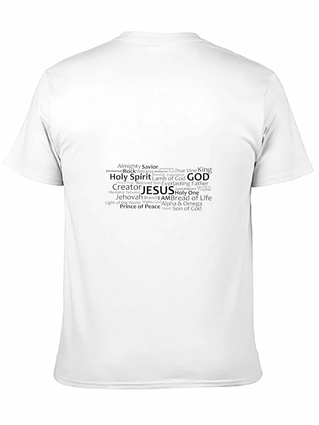 Faith-Inspired Word Art T-Shirt