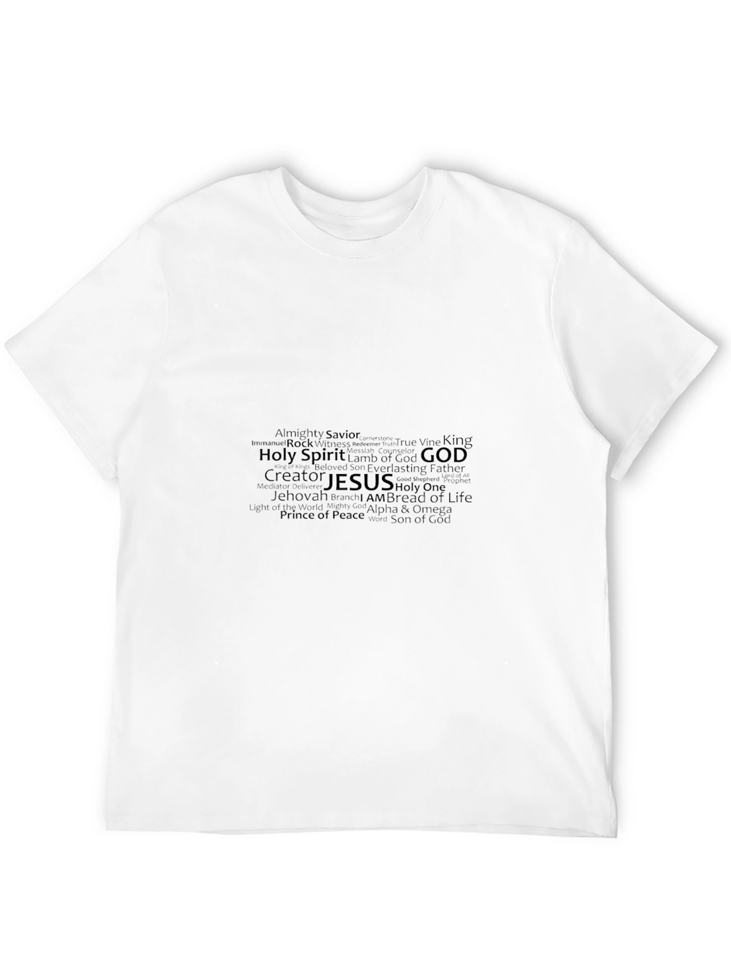Faith-Inspired Word Art T-Shirt