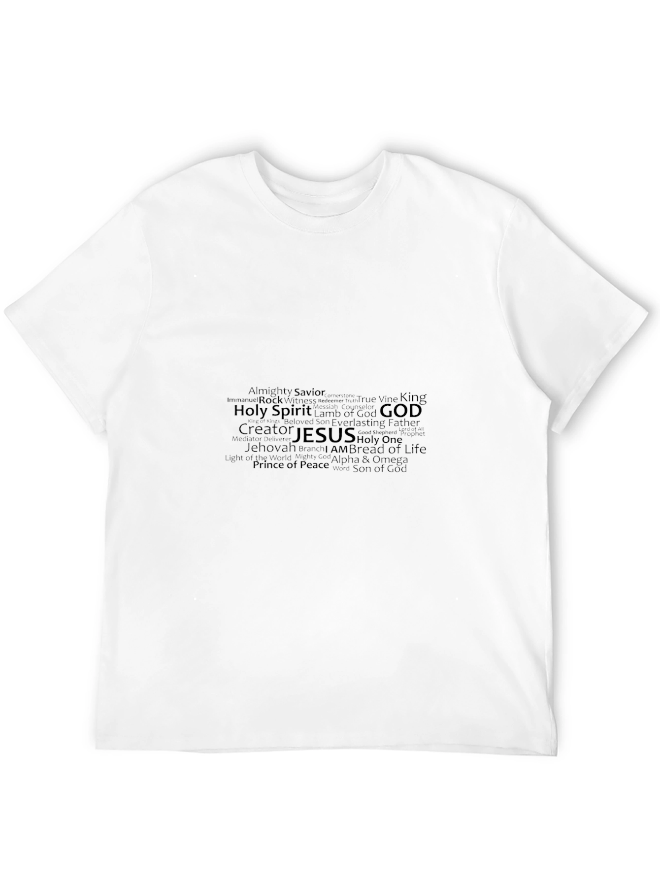 Faith-Inspired Word Art T-Shirt