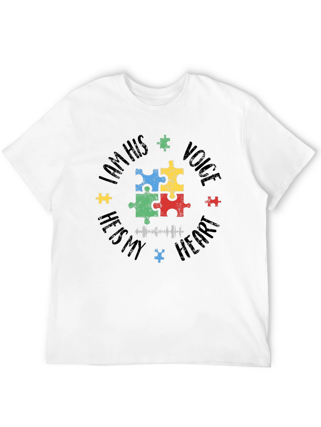 Autism Awareness Puzzle Piece Graphic T-Shirt